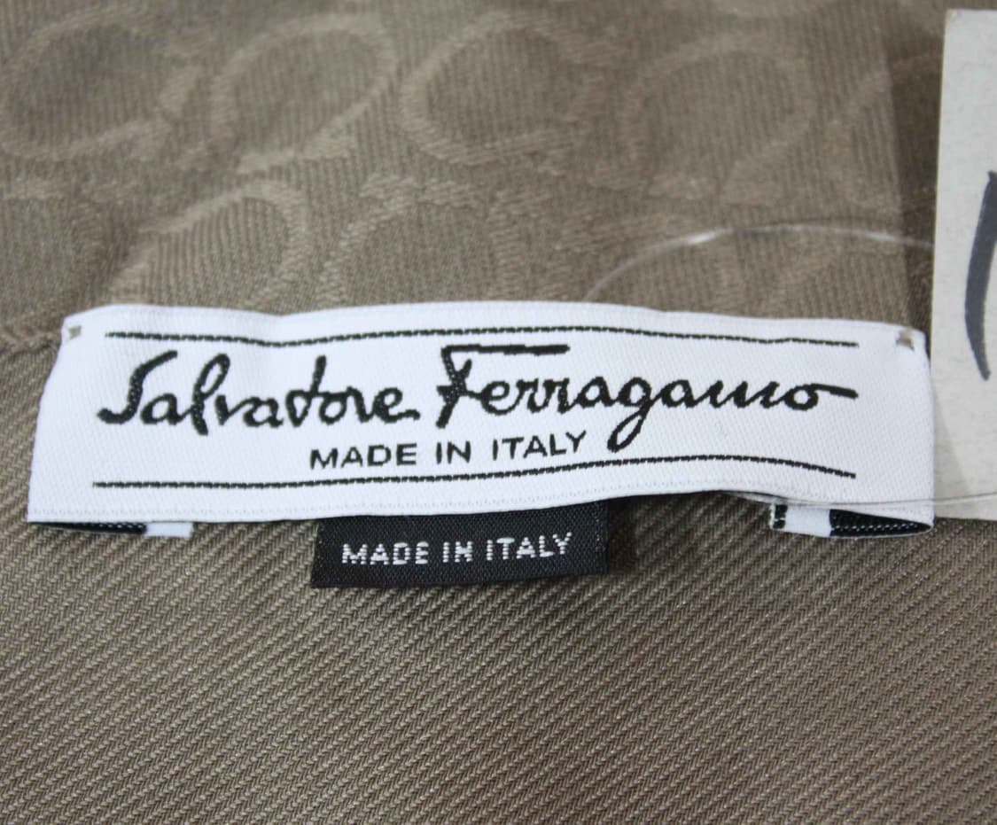 M-1288/살바토레 페레가모 정품 실크혼방 간치니 머플러 상품이미지3