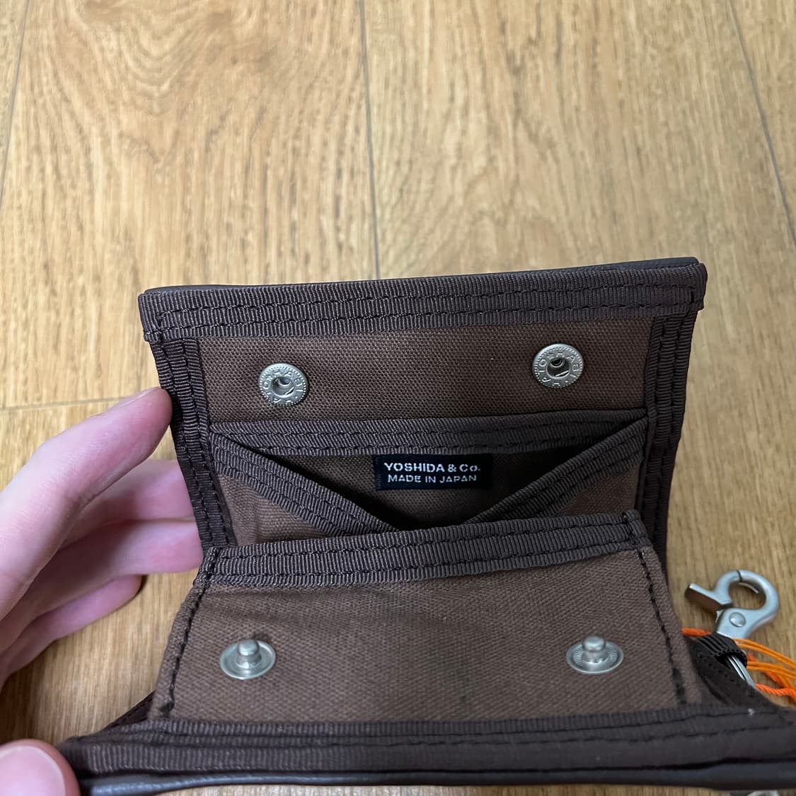 새상품 요시다 포터 707-08230 브라운 반지갑 카드지갑 porter 상품이미지5