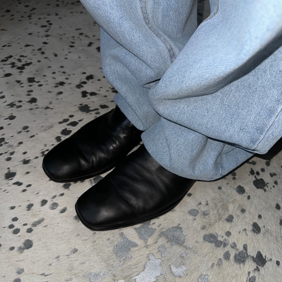 00s 블랙 프라다 스퀘어 토 로퍼 상품이미지9