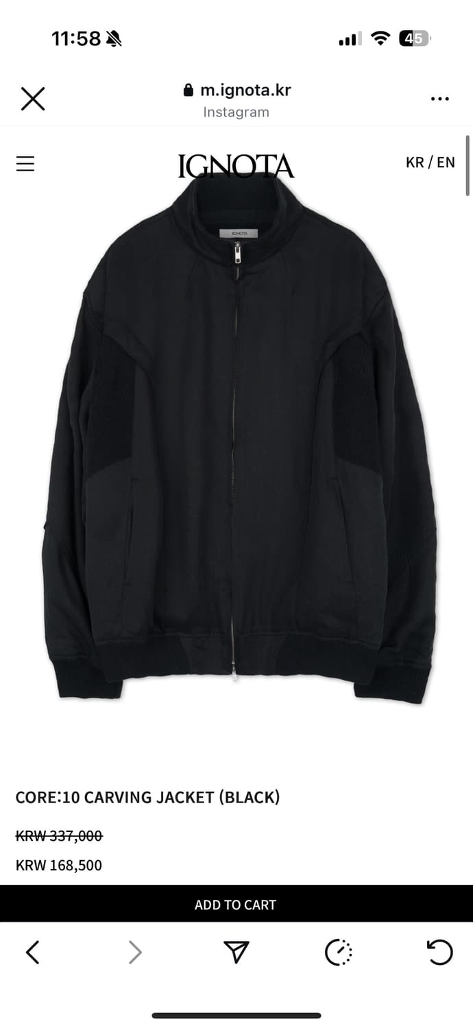 Ignota  core:10 carving jacket 상품이미지2