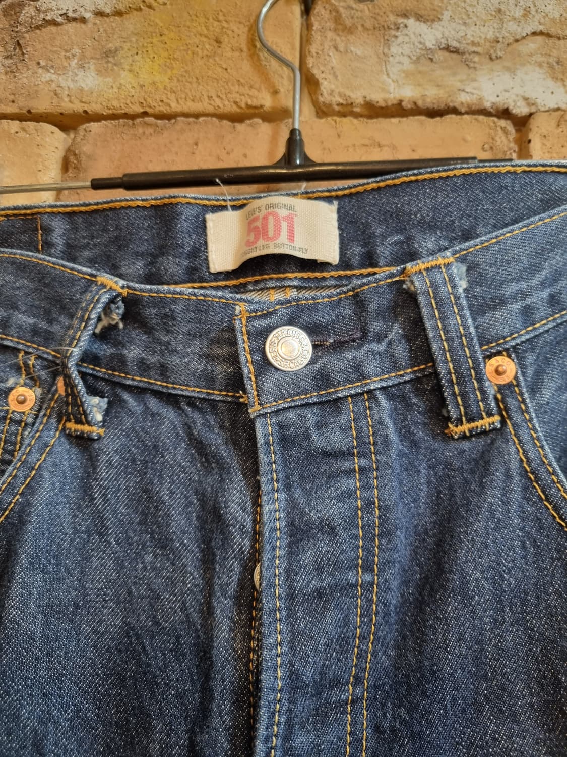 리바이스 501 모델의 빈티지 데님 팬츠 상품이미지3