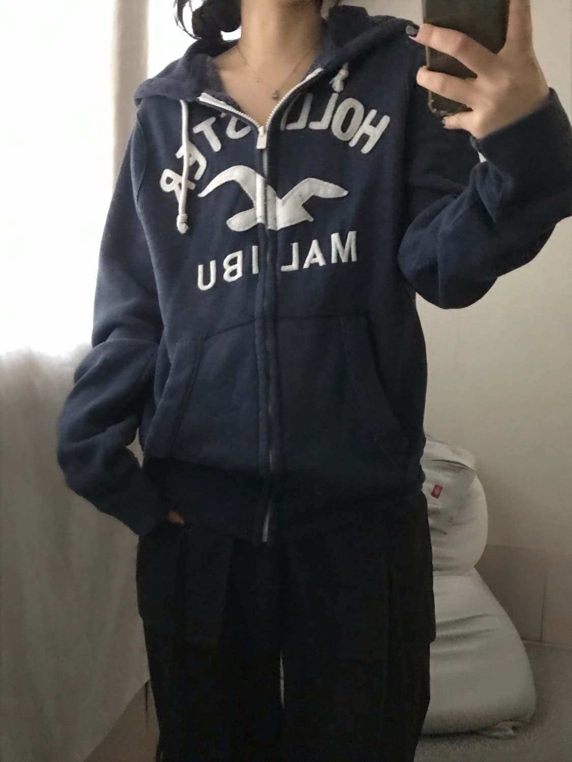 홀리스터 네이비 후드집업 상품이미지5