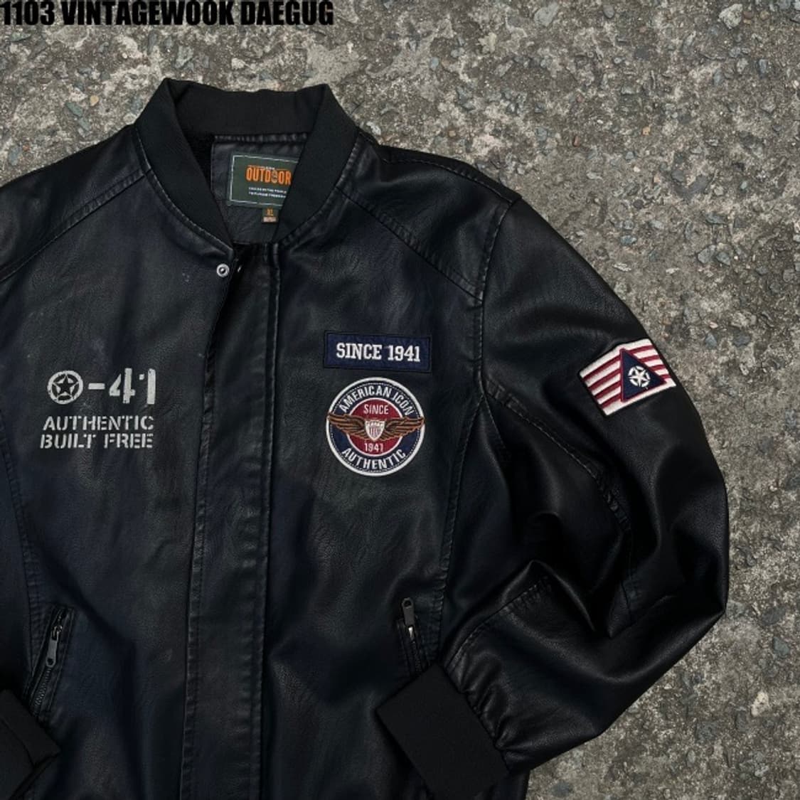 빈티지 레더 에어자켓 100 상품이미지1
