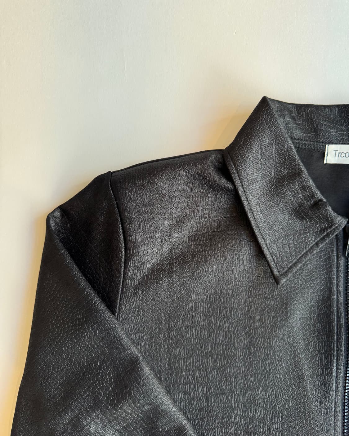 Textured Zip-up Shirt Jacket 상품이미지3