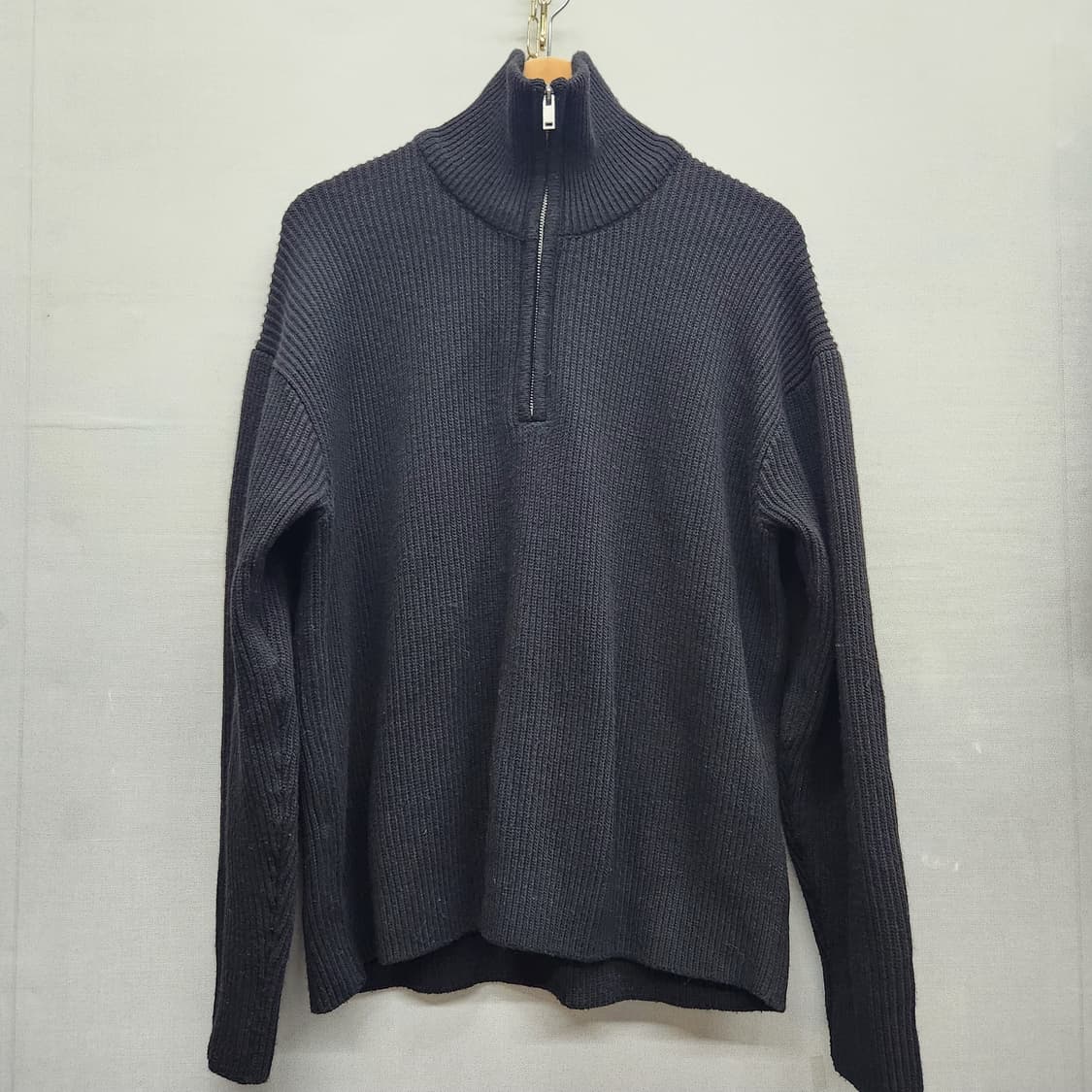 무신사스탠다드 풀 니트 반집업  XL 상품이미지2