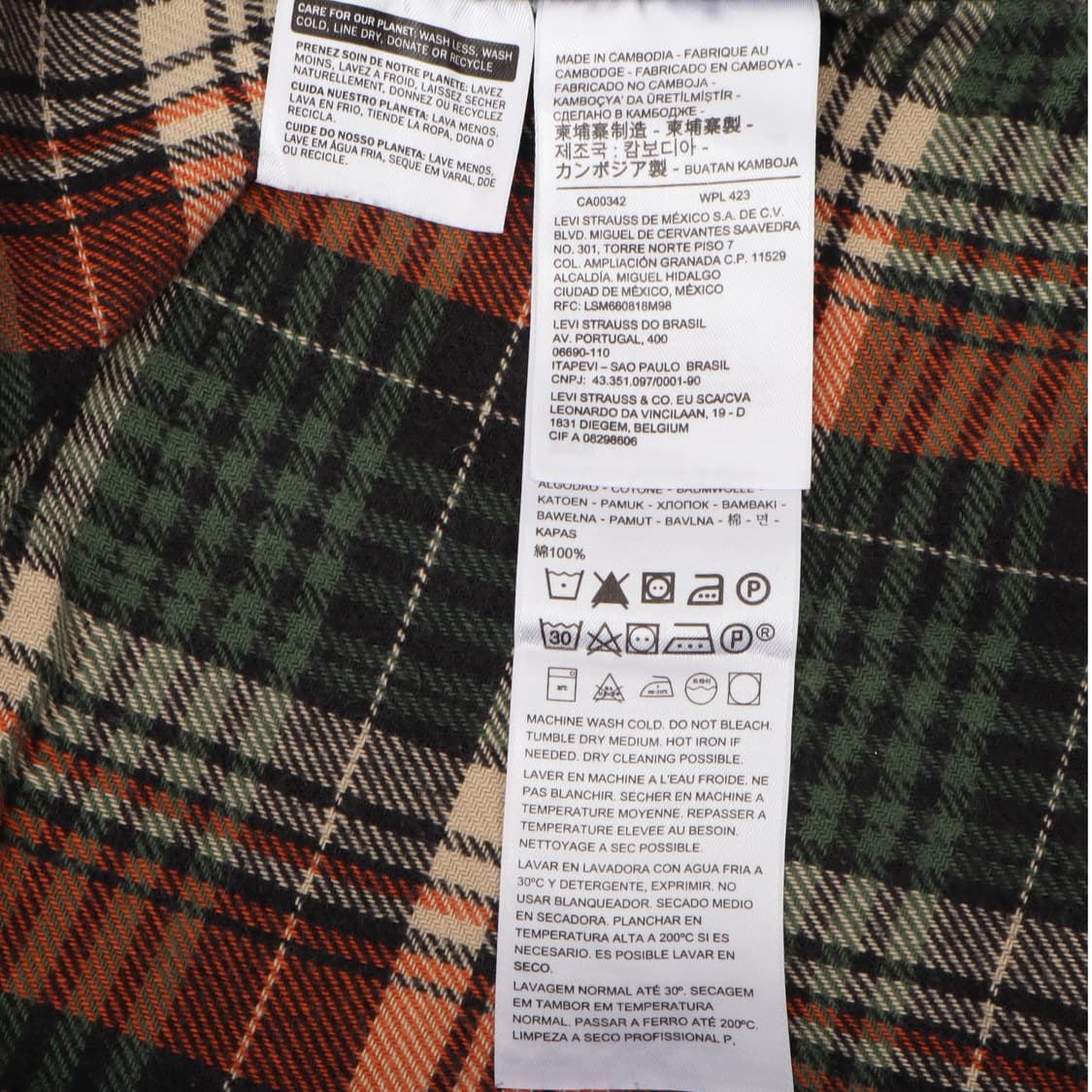 리바이스 체크라이너 쉐르파 데님 자켓 상품이미지9