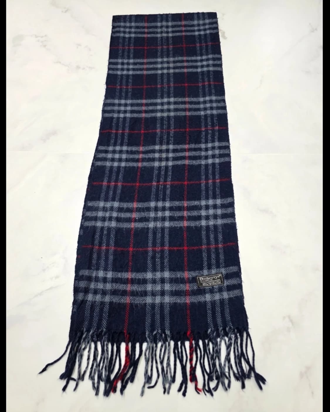 버버리 네이비 노바체크 램스울 머플러 상품이미지6