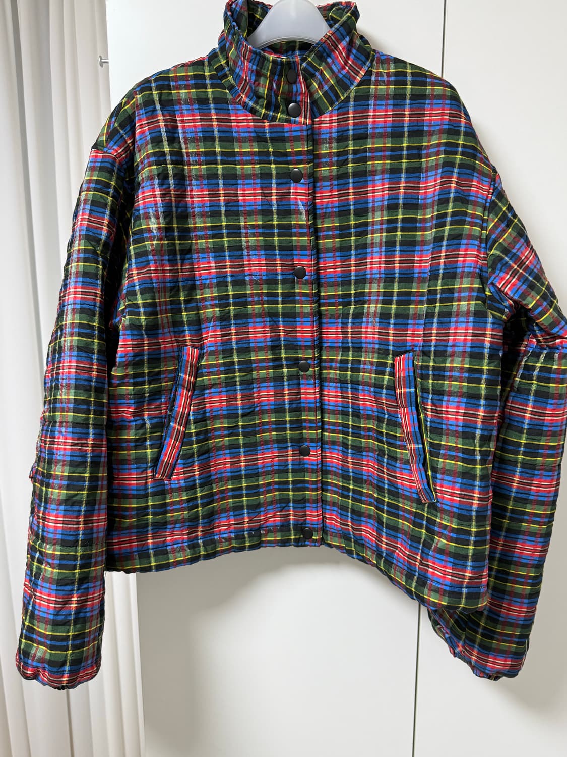 페스토 체크 패딩 상품이미지2