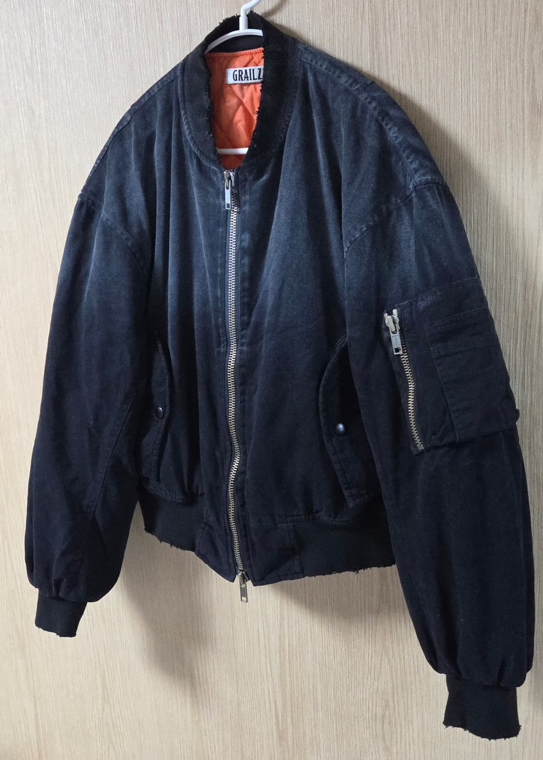 (착샷) 그레일즈 빈티지 워시드 봄버 ma-1 상품이미지2