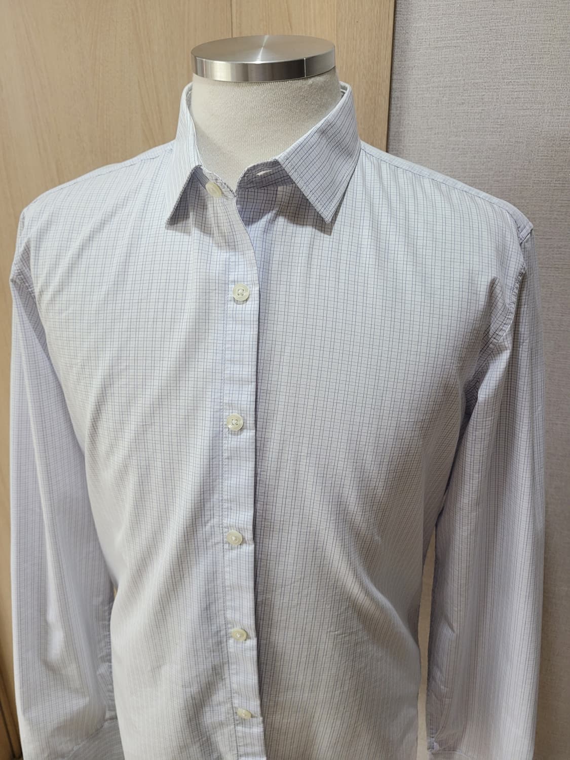 스파오포맨 SPAO for men 슬림핏 셔츠 105 스카이블루 상품이미지2