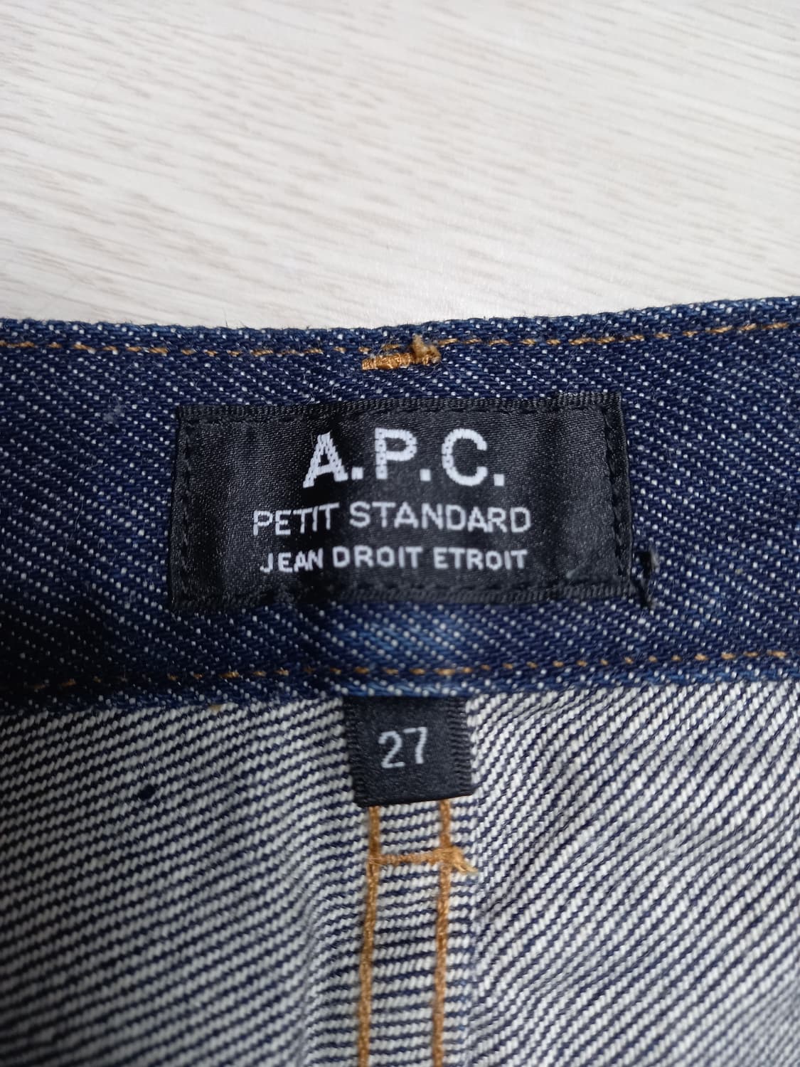 26 새상품 A.P.C Macau 생지 데님 반바지 26-625 상품이미지4