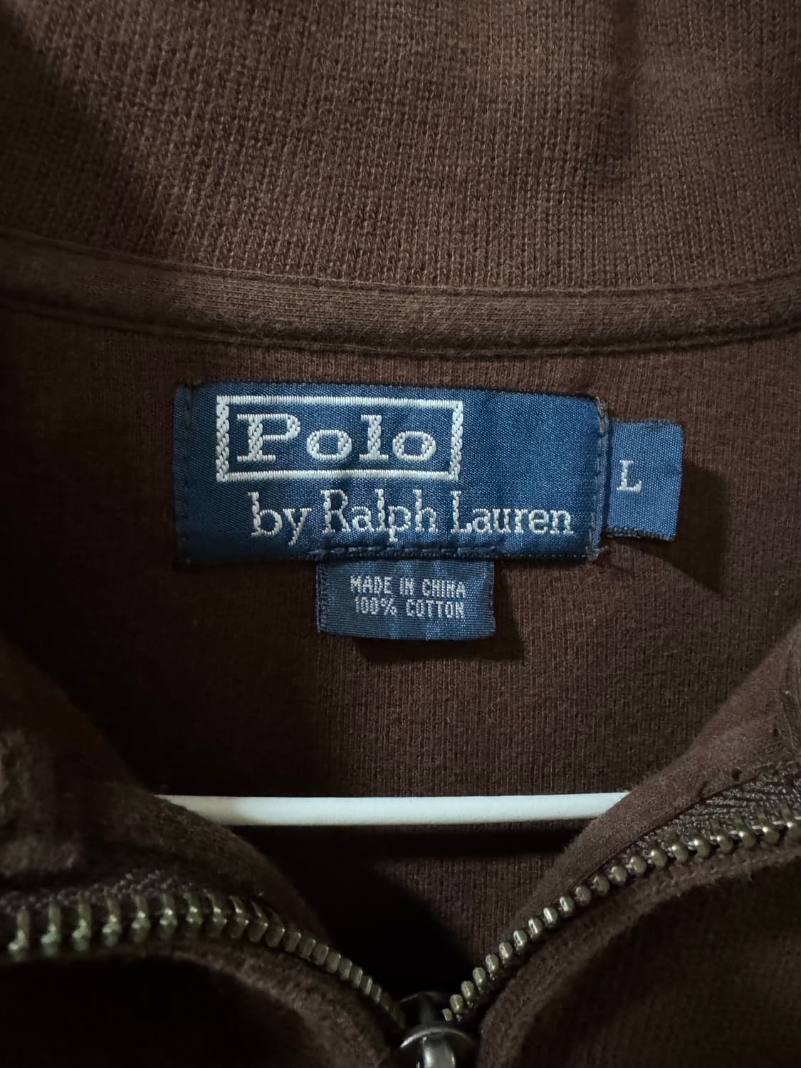 폴로 랄프로렌 하프집업 니트 초코브라운 L 상품이미지5