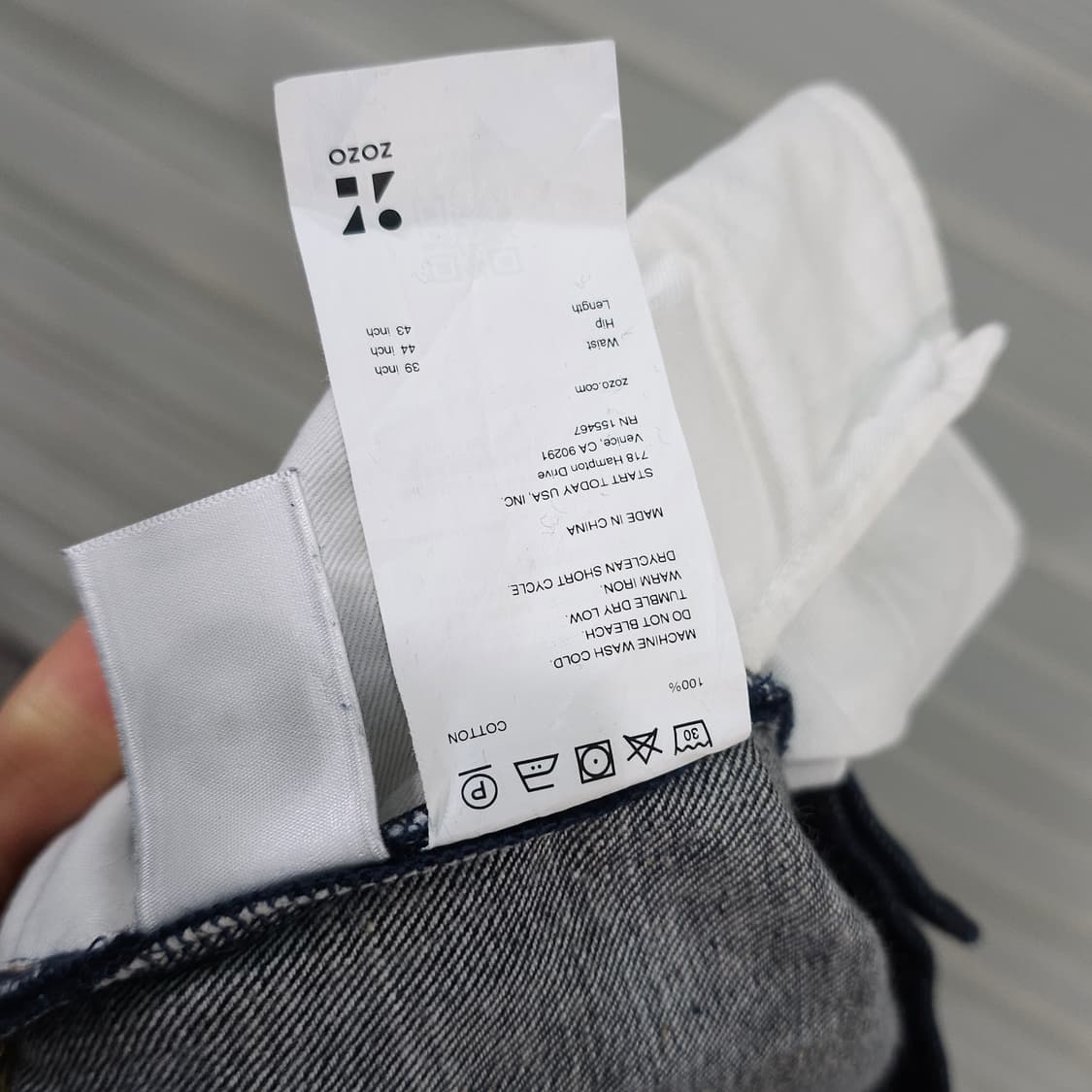 일본 ZOZO 진청 슬림핏 데님팬츠- 35-36정도 상품이미지10