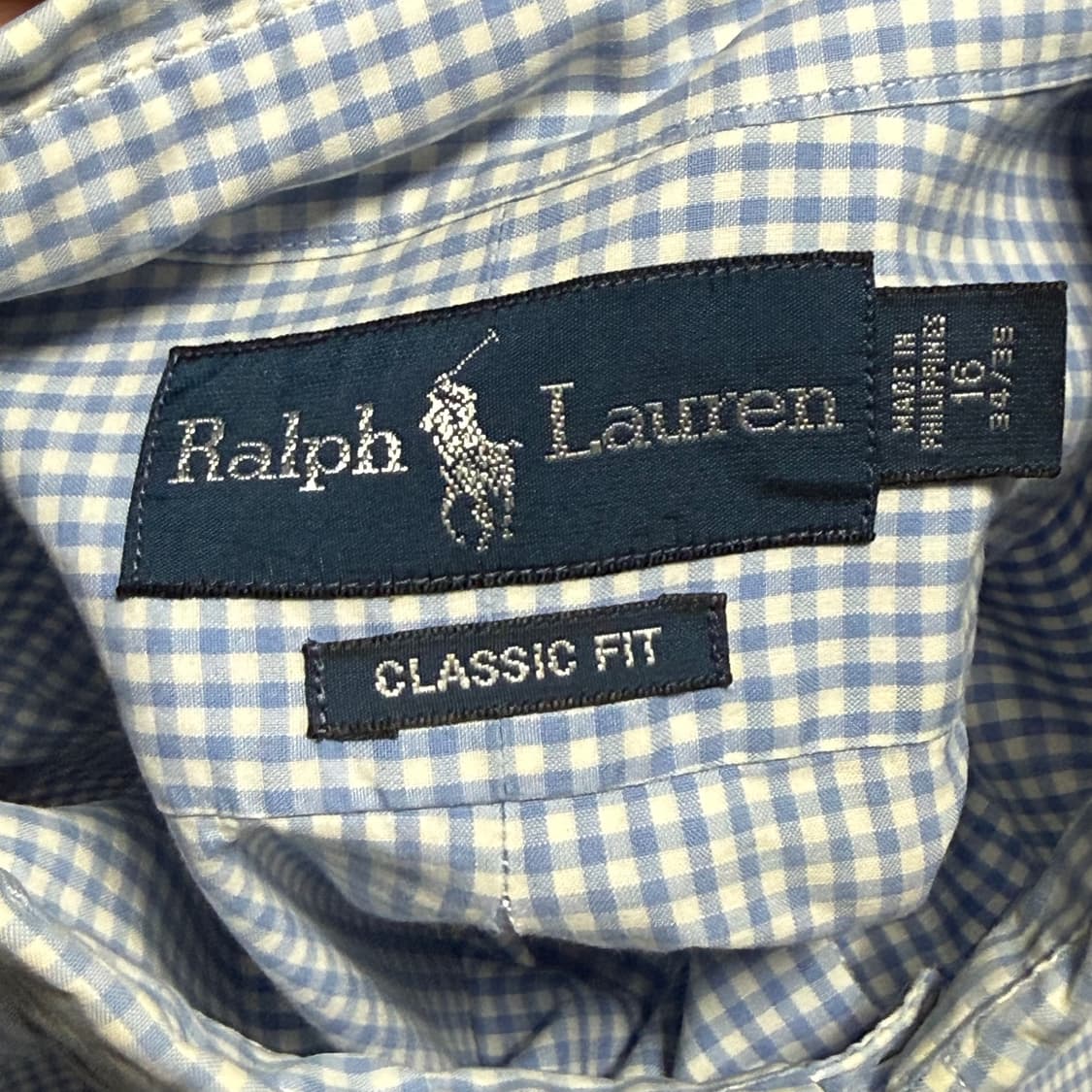 16 폴로랄프로렌 클래식 핏 스카이블루 체크 셔츠 상품이미지4