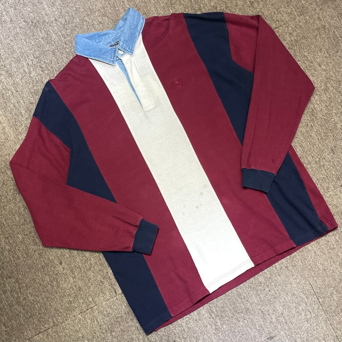 (L) Duck Head 덕 헤드 스트라이프 럭비 셔츠 상품이미지1