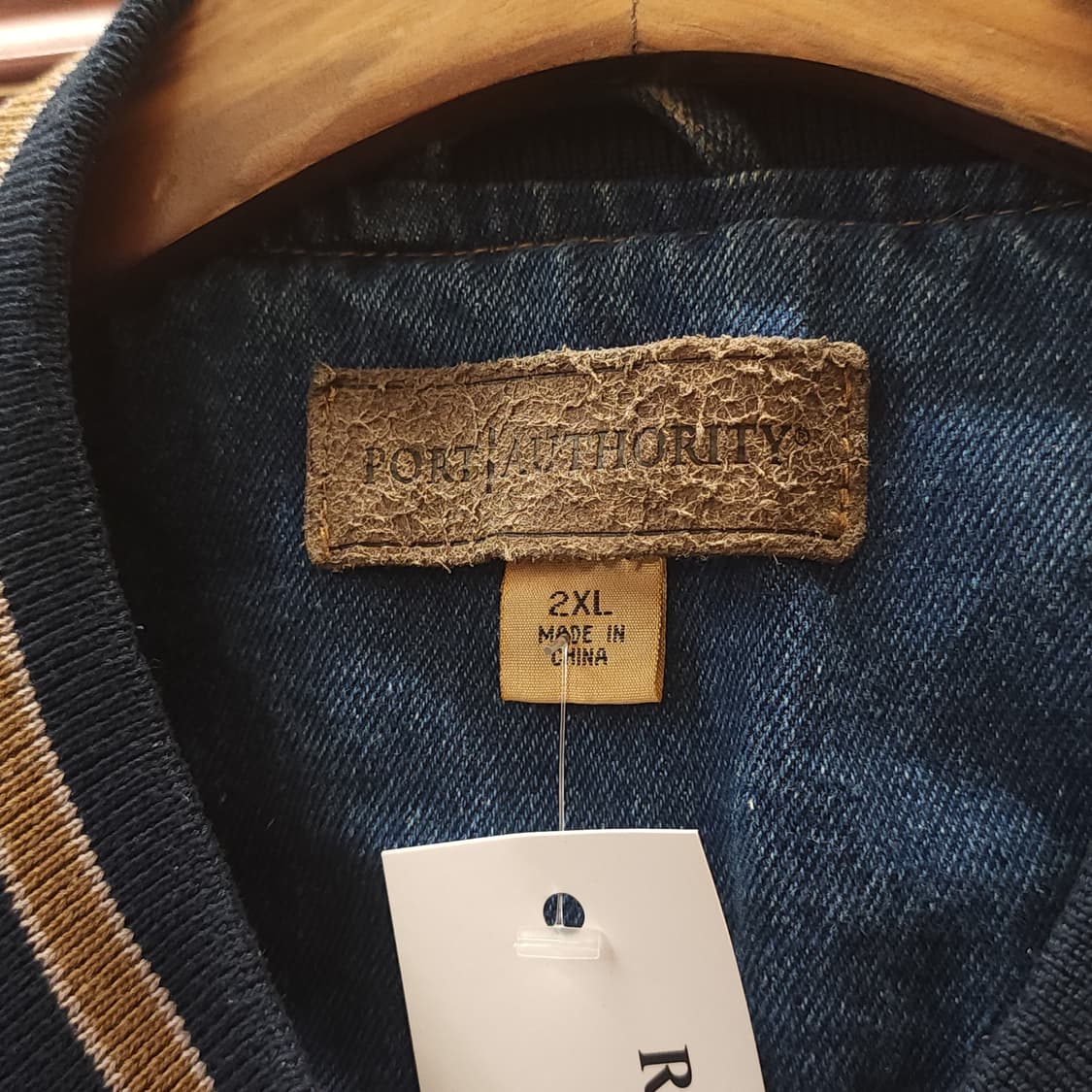 90s 빈티지 데님 바시티 자켓 블루종 봄버자켓 빅사이즈 2xl 상품이미지4