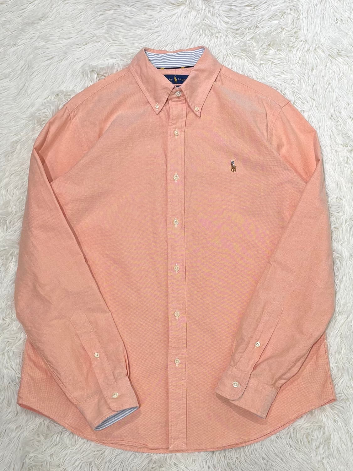 폴로랄프로렌 멀티포니 피치코랄 셔츠 상품이미지3