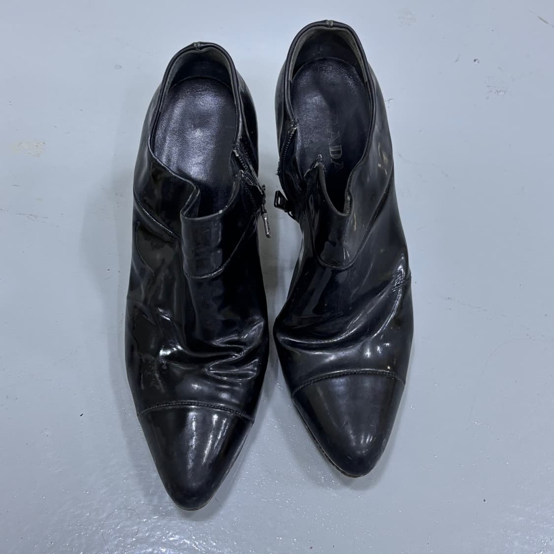 36 빈티지 에나멜 앵클 부츠 0316E 상품이미지3