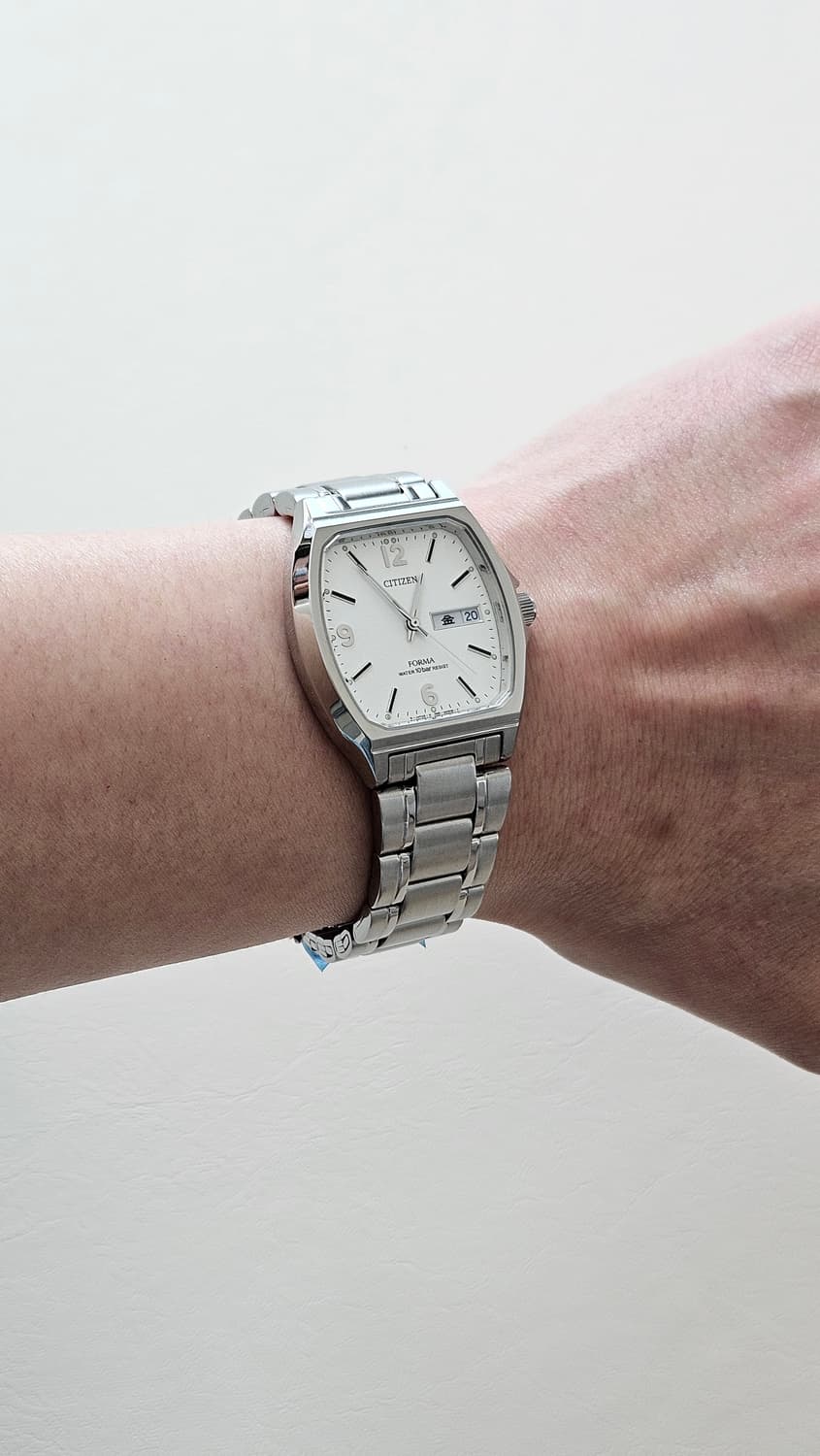 시티즌 메탈 시계 화이트 다이얼 박스 풀셋 상품이미지3