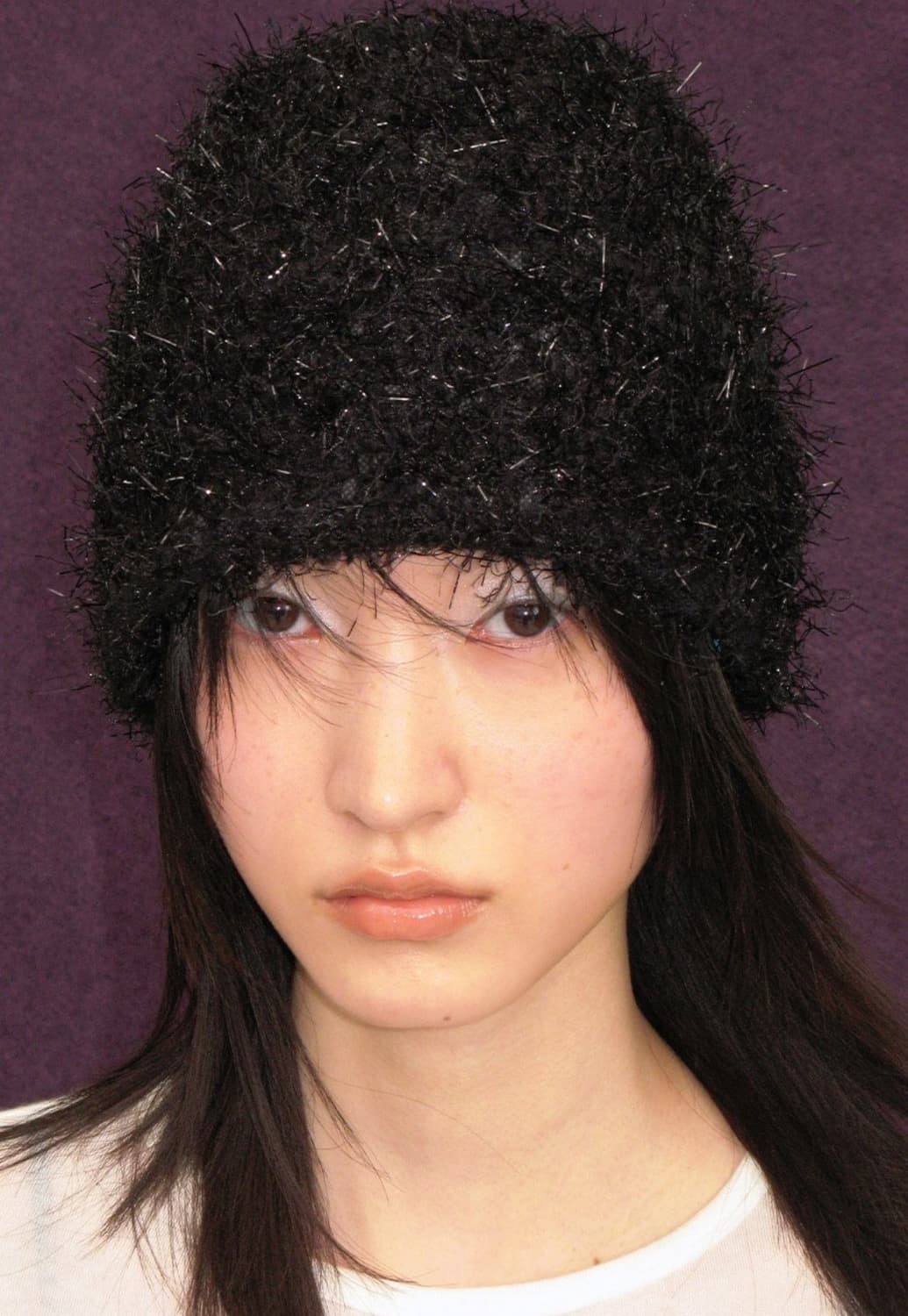 택o새제품) 인사일런스X고로고라 글리터 비니 블랙 상품이미지1