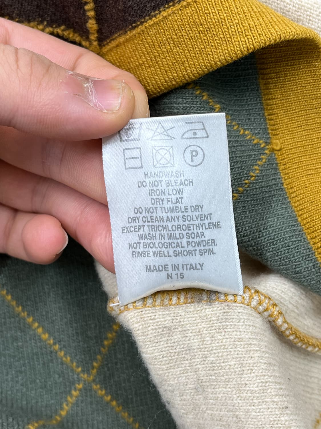 버버리 아가일 울 스웨터 상품이미지8