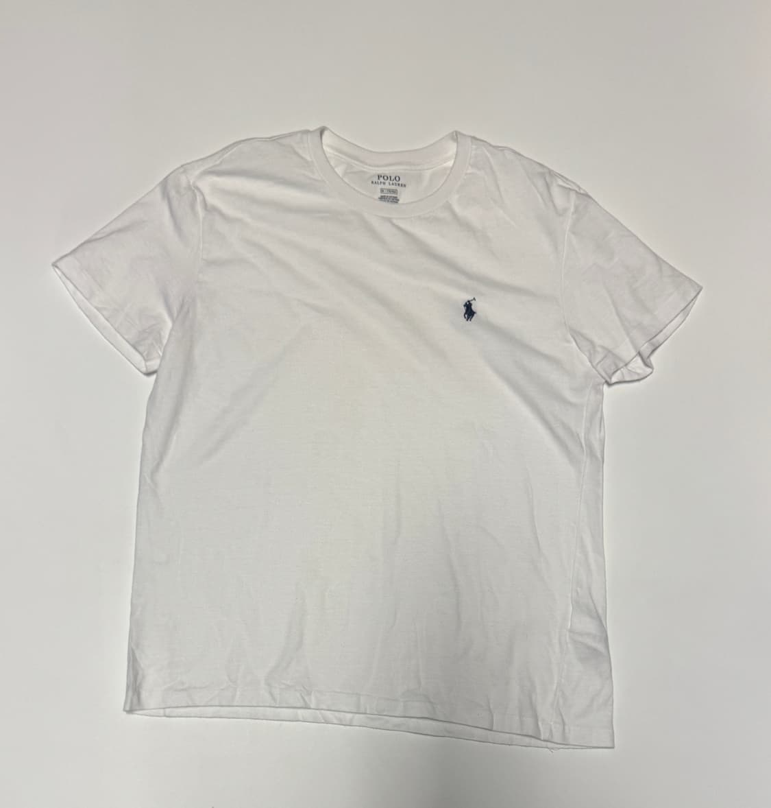 정품 여성 폴로 랄프로렌 포니 화이트 반팔 티셔츠 M 상품이미지1