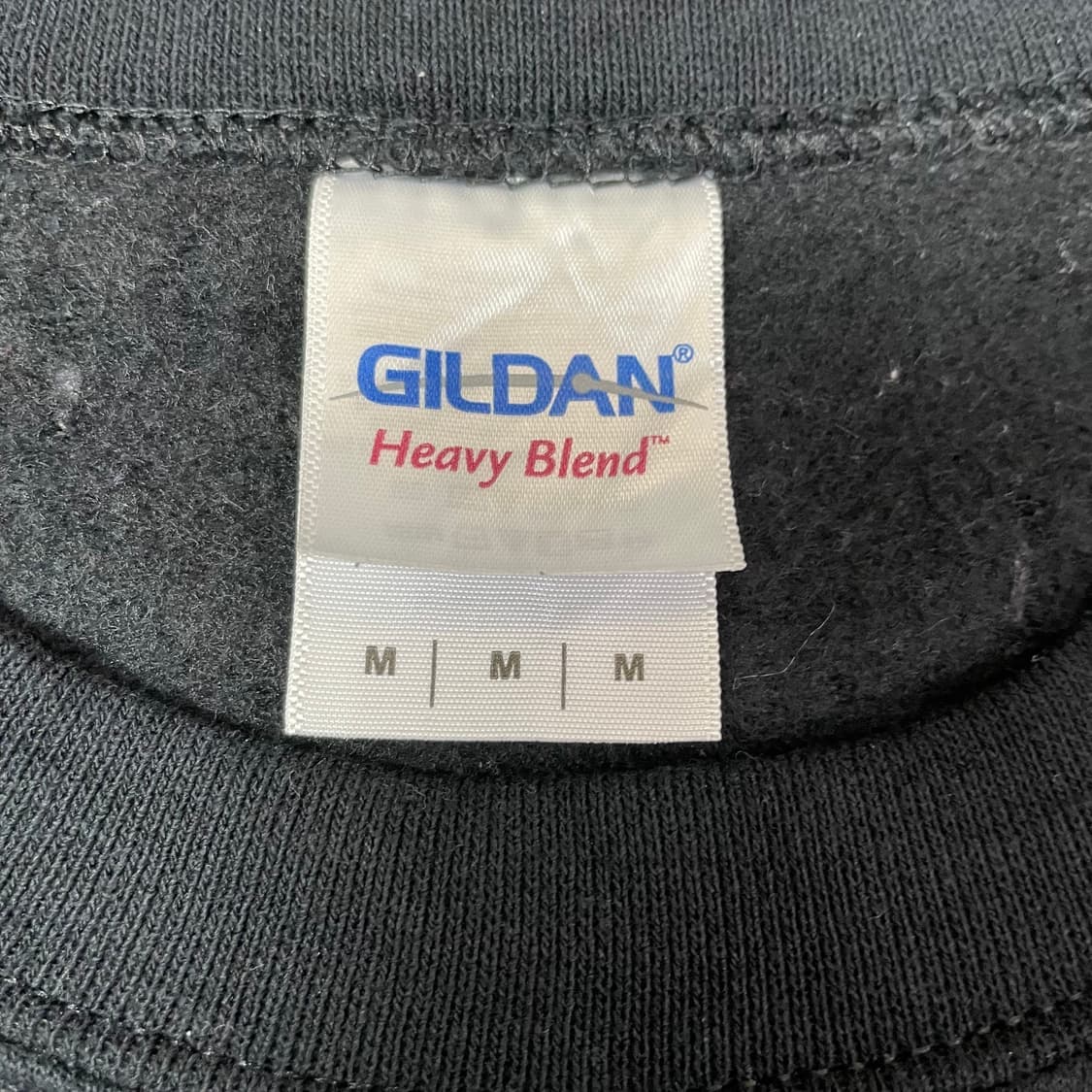 길단 블랙 프린팅 기모 맨투맨 스웻셔츠 M 상품이미지5