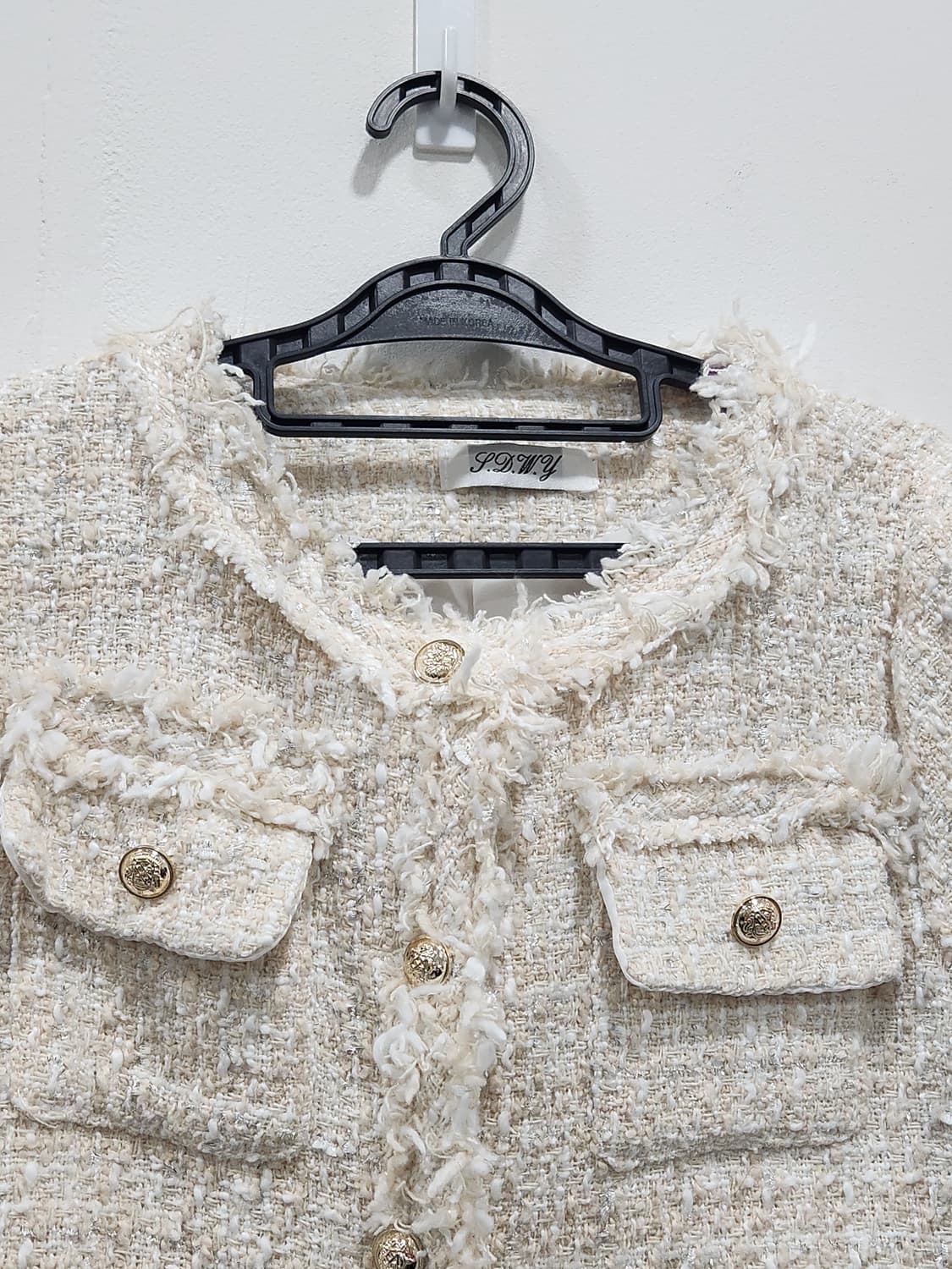 [F] 트위드 자켓 아이보리 여성 F사이즈 상품이미지3