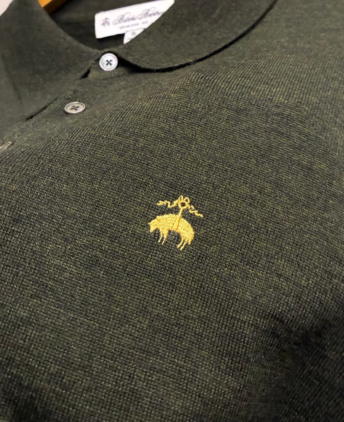 (XL)브룩스브라더스 메리노울 긴팔 pk 니트 카라티셔츠 롱슬리브 상품이미지5