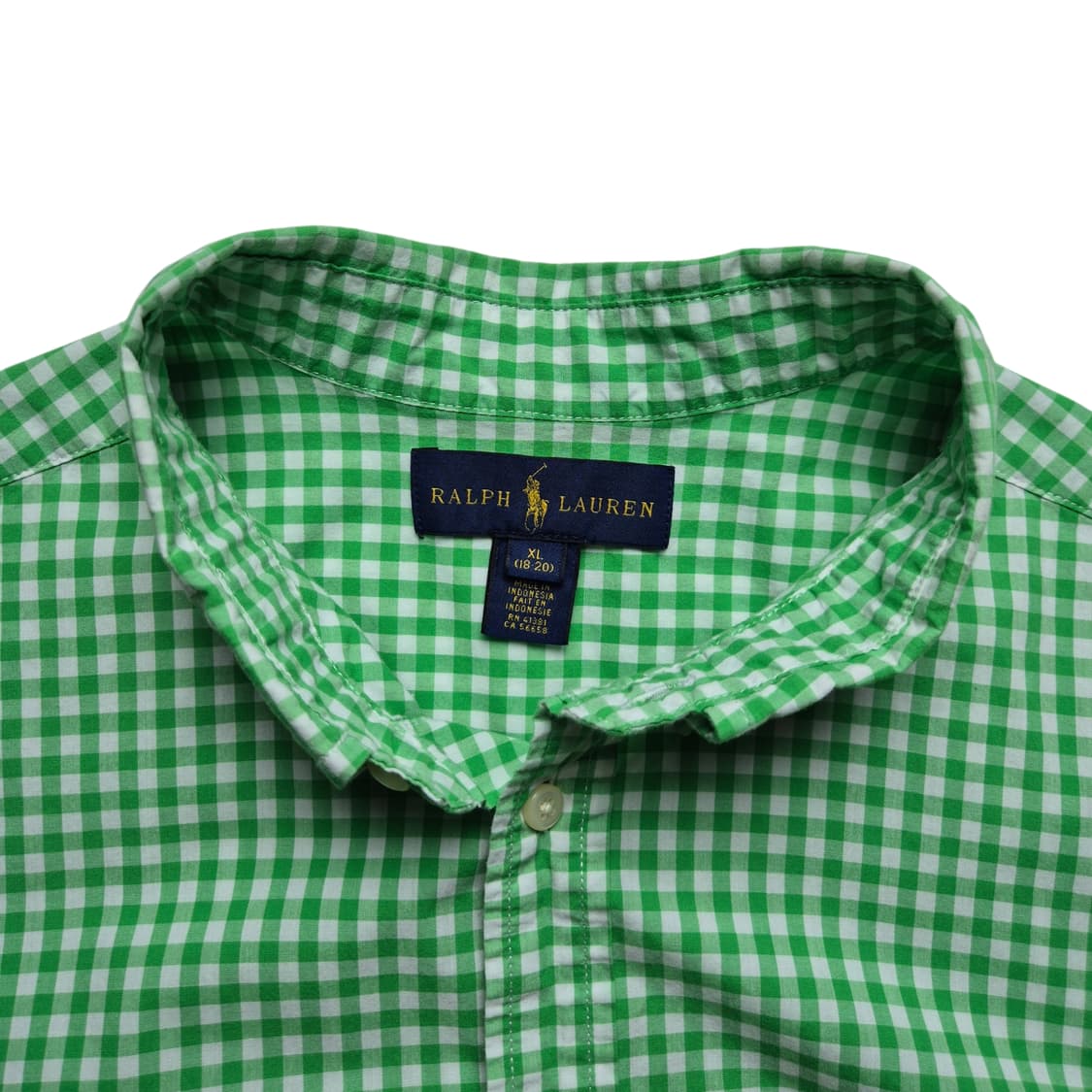 [XL(18-20)] 폴로 랄프로렌 깅엄체크 반팔셔츠 상품이미지7