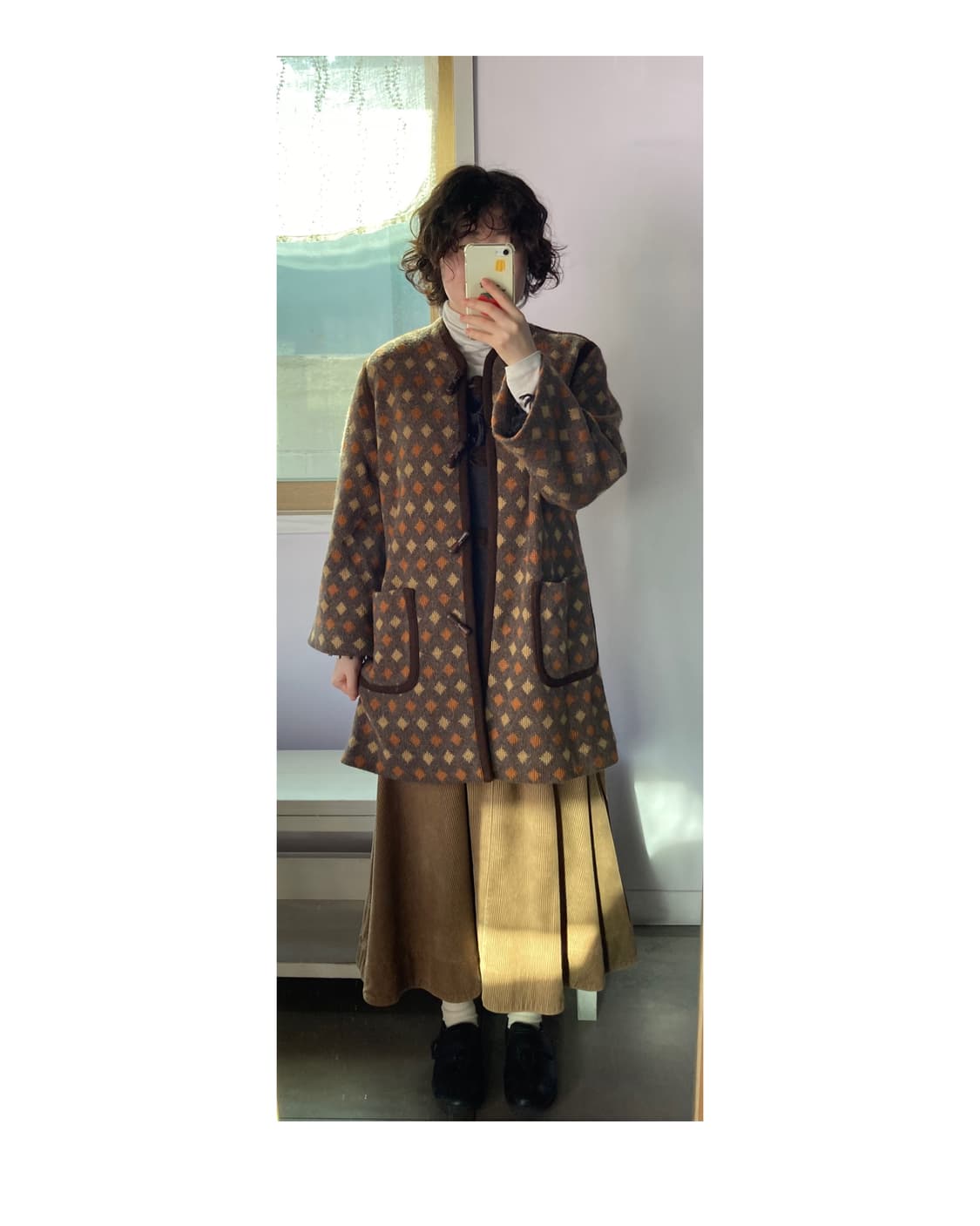 일본빈티지)떡볶이 니트 코트  상품이미지9