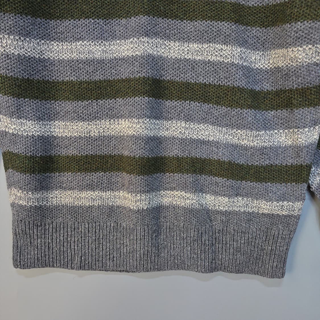 타미힐피거(Tommy Hilfiger) 스트라이프 니트 그레이 M 상품이미지3