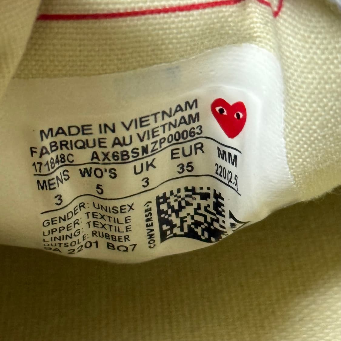 컨버스 x 꼼데가르송 척테일러 220 상품이미지8