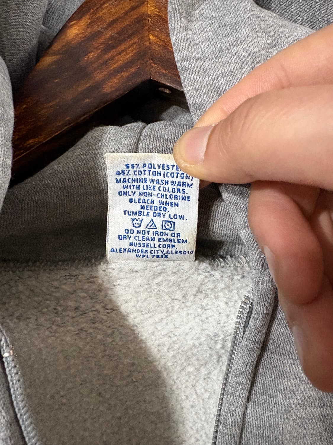 90's Russell Athletic zip-up  Sweat Hood 상품이미지5