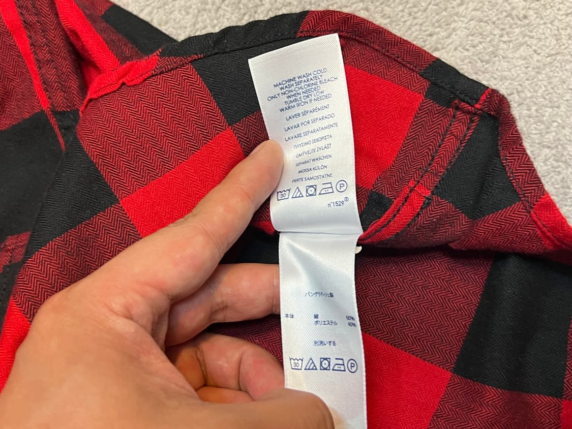 Polo 폴로 챕스 레드블랙 플란넬 체크셔츠  상품이미지5