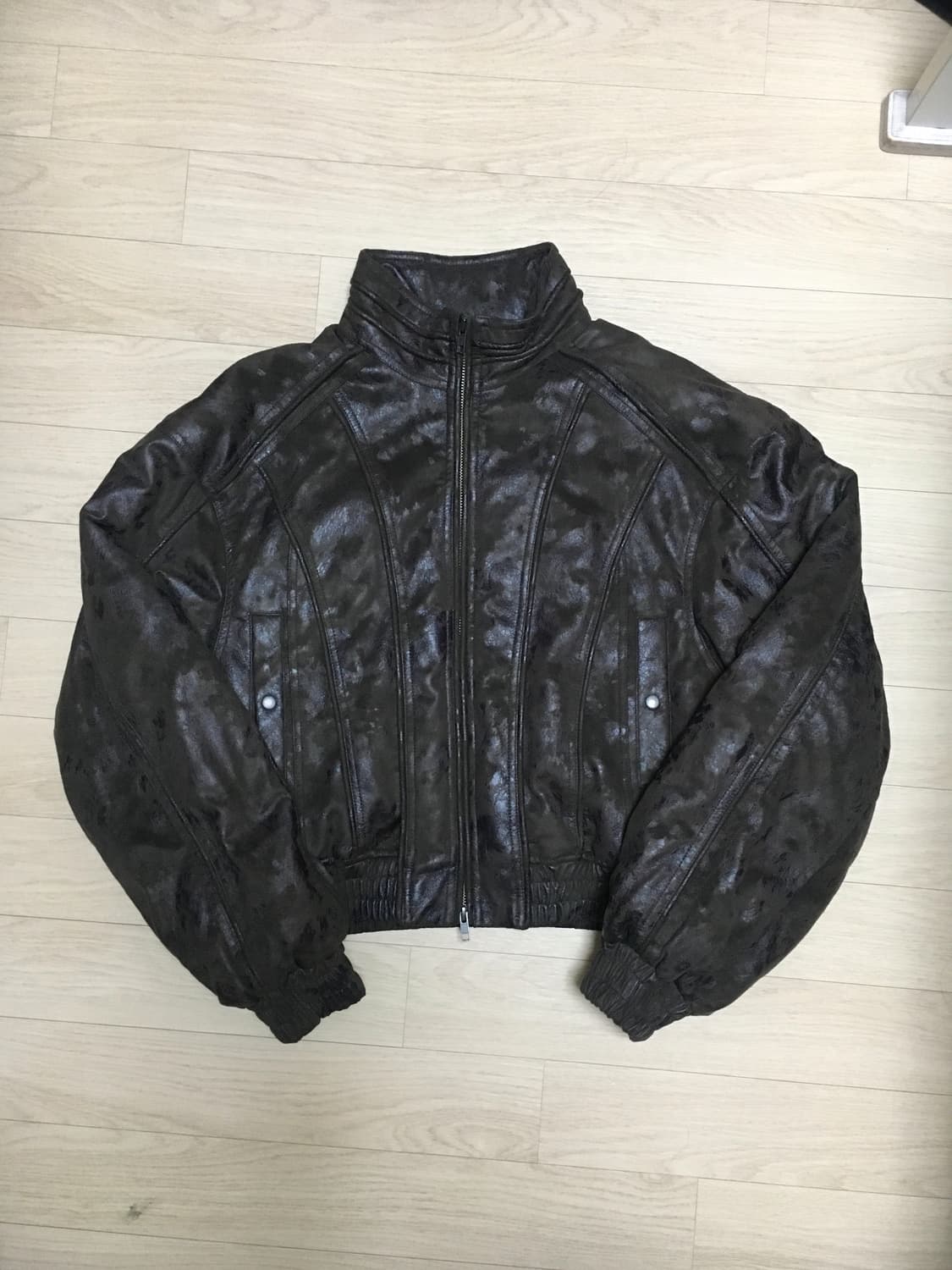 엘무드 벌키 크롭 자켓 카모 브라운 44 상품이미지2