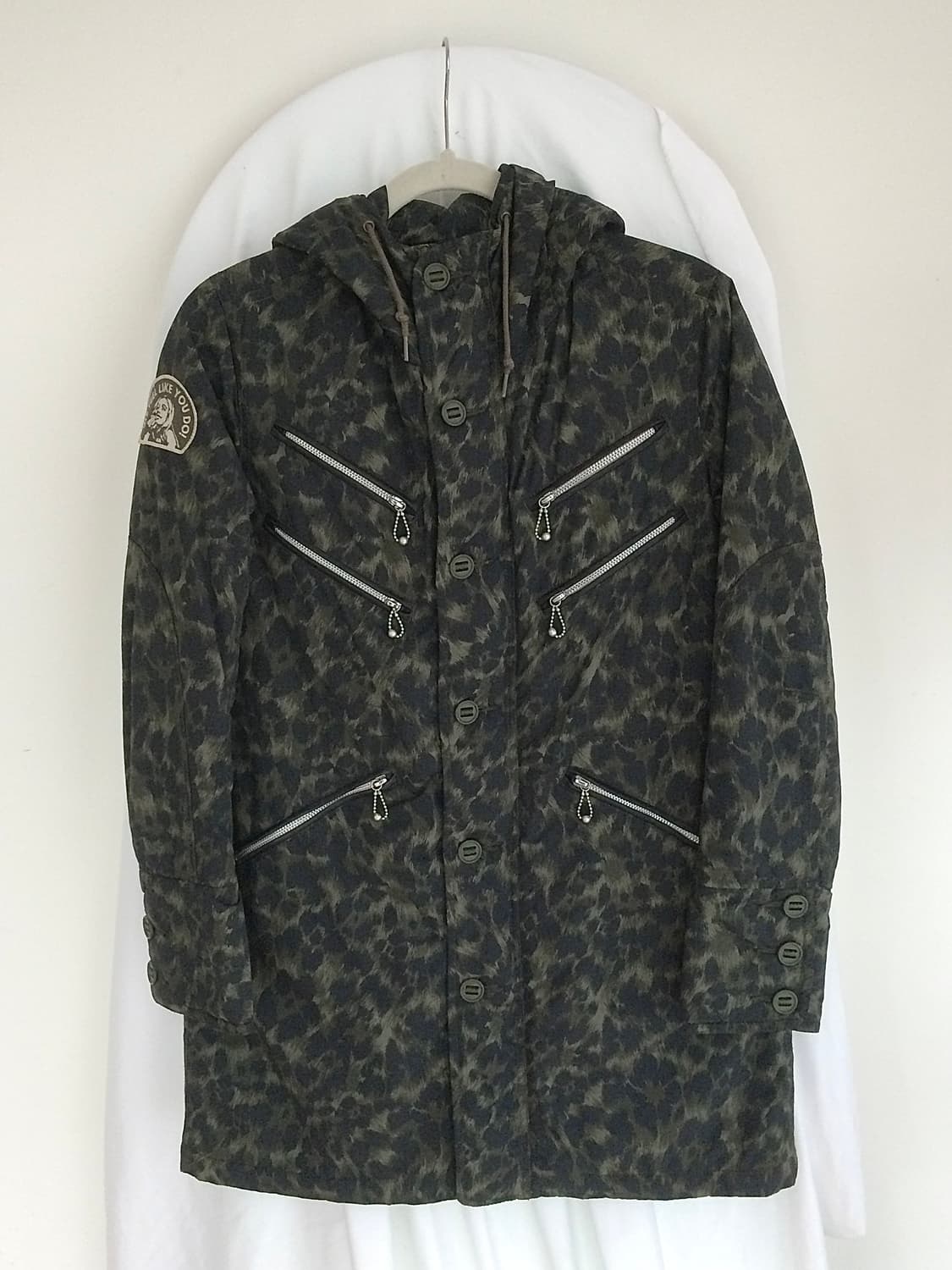 히스테릭 글래머 프리마 로프트 레오파드 히스걸 경량 패딩 후드 자켓 상품이미지1