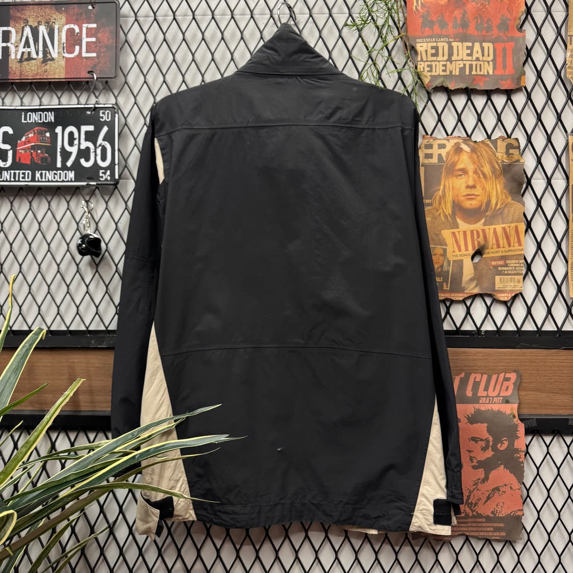 00s 카파 올드스쿨 바람막이 전면 오미니 로고 포인트 블랙 상품이미지2