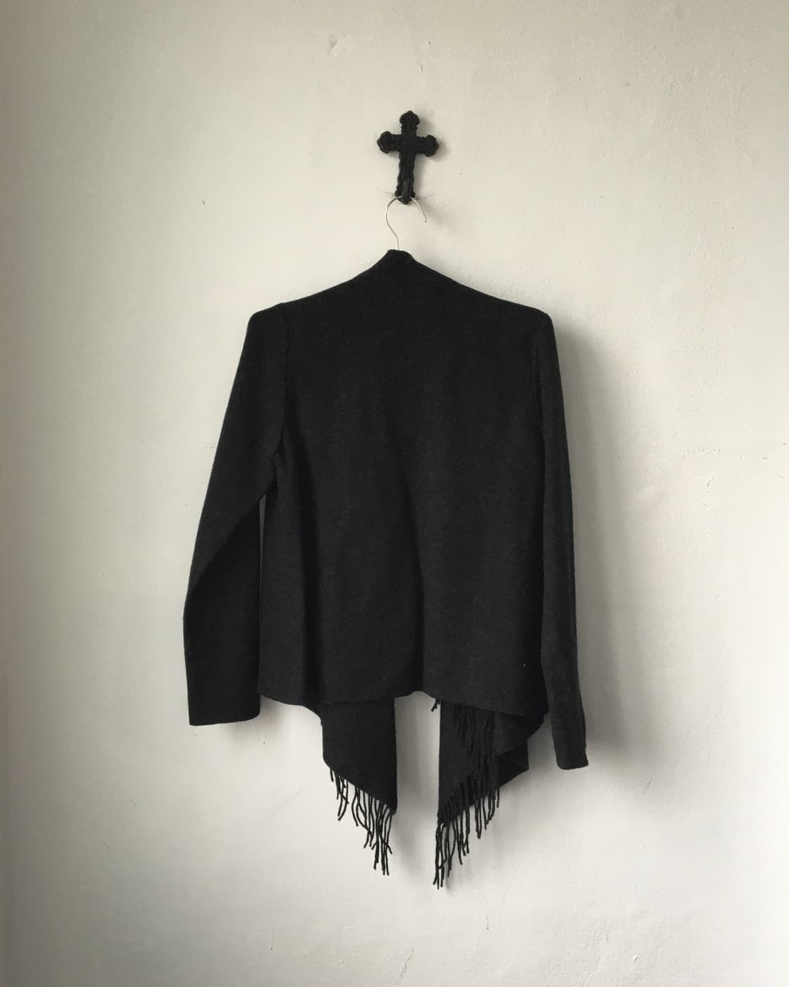 Fringe drape open cardigan 상품이미지4