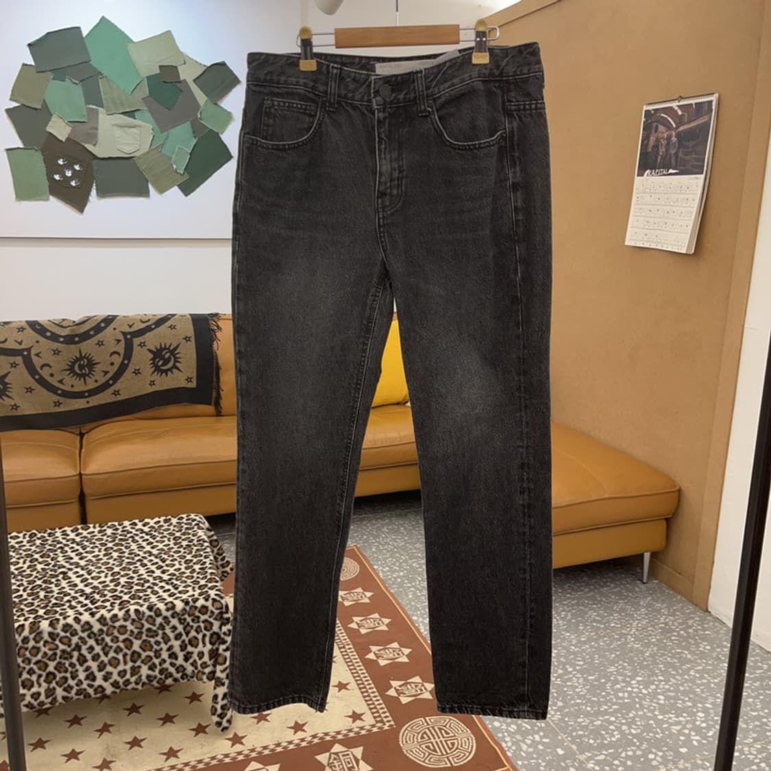 페이탈리즘 모던 캐주얼 빈티지 흑청 데님팬츠 46 C09724 상품이미지3