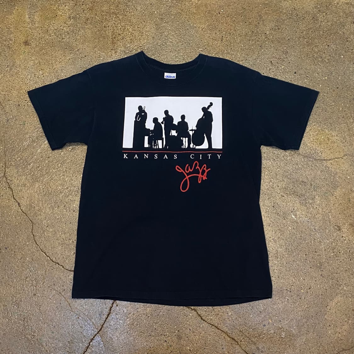 미국 빈티지 길단 칸자스시티 kansas city 락티셔츠 반팔티 상품이미지1