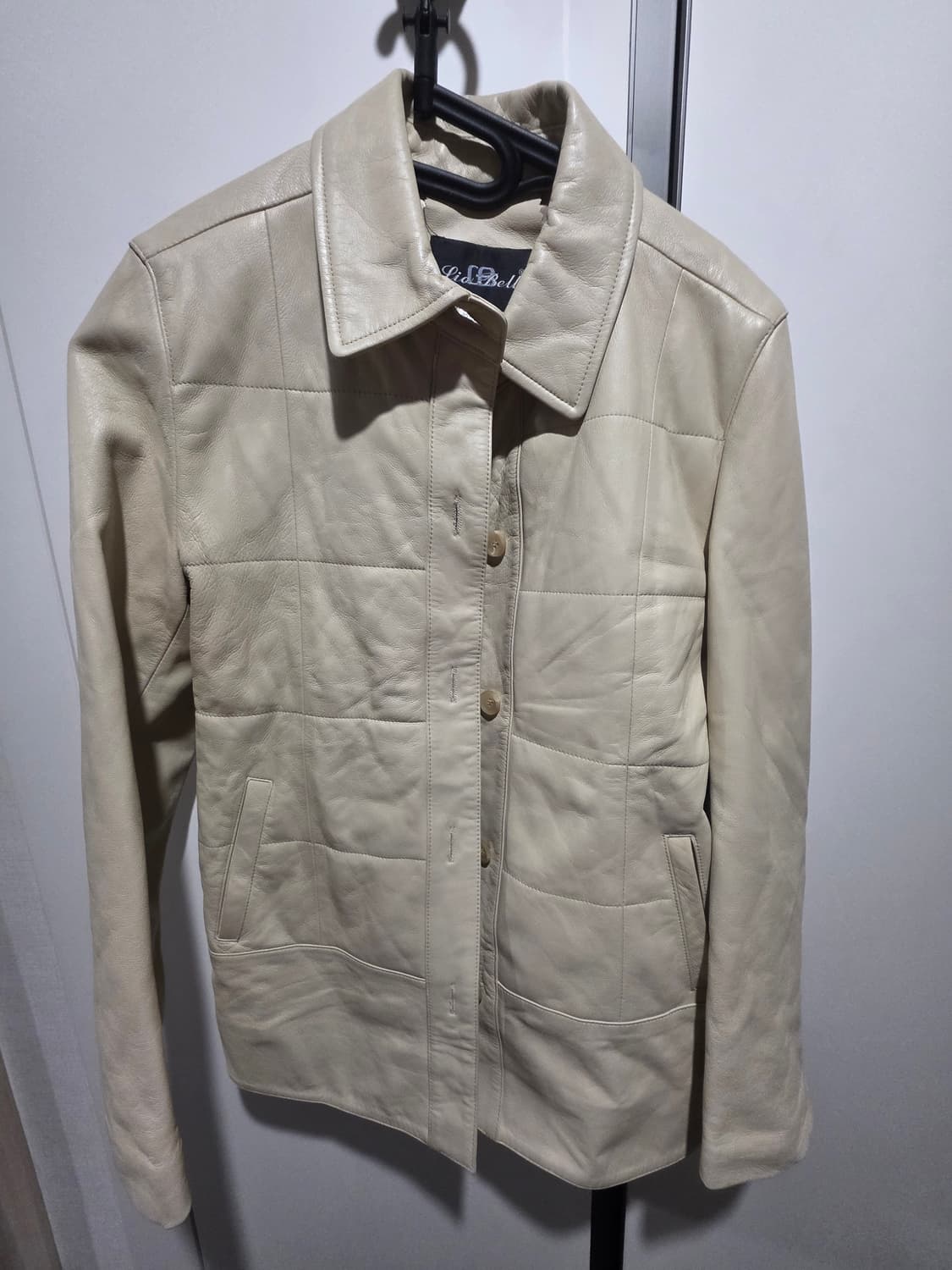 Lio Bell 아이보리 퀼팅 양가죽 자켓 55 상품이미지5