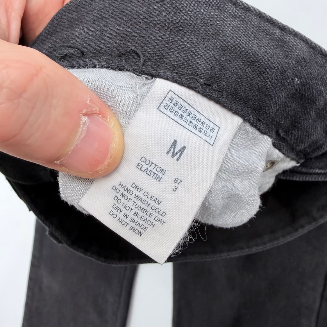 보헤미안서울 블랙 부츠컷 데님 팬츠 상품이미지4