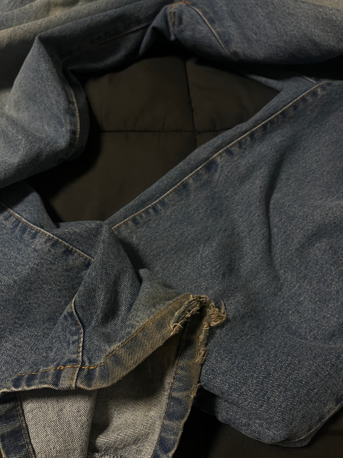 와이드 원턱 데님 청바지 상품이미지2