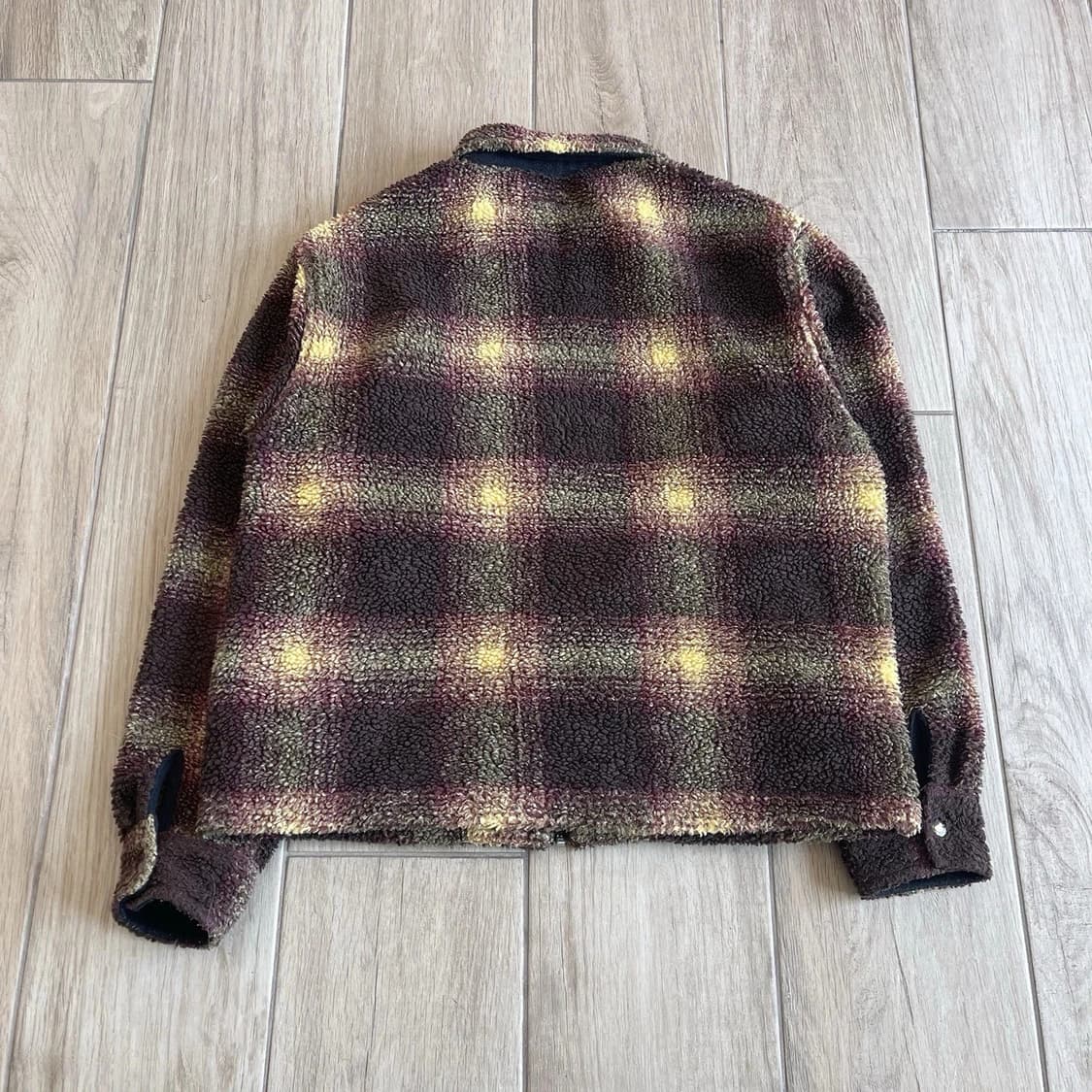 스투시 쉐도우 플레이드 쉐르파 집 셔츠 상품이미지4