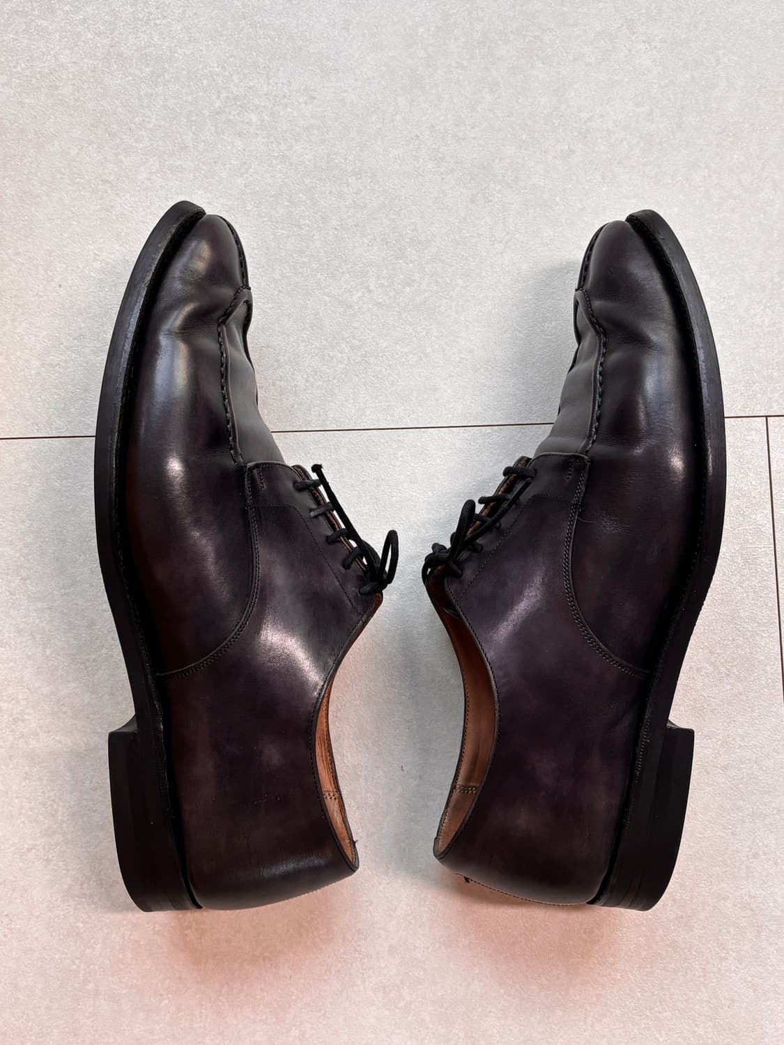 트리커즈 애빙던 UK10 / 빈티지 블랙 U팁 더비 비브람 상품이미지5