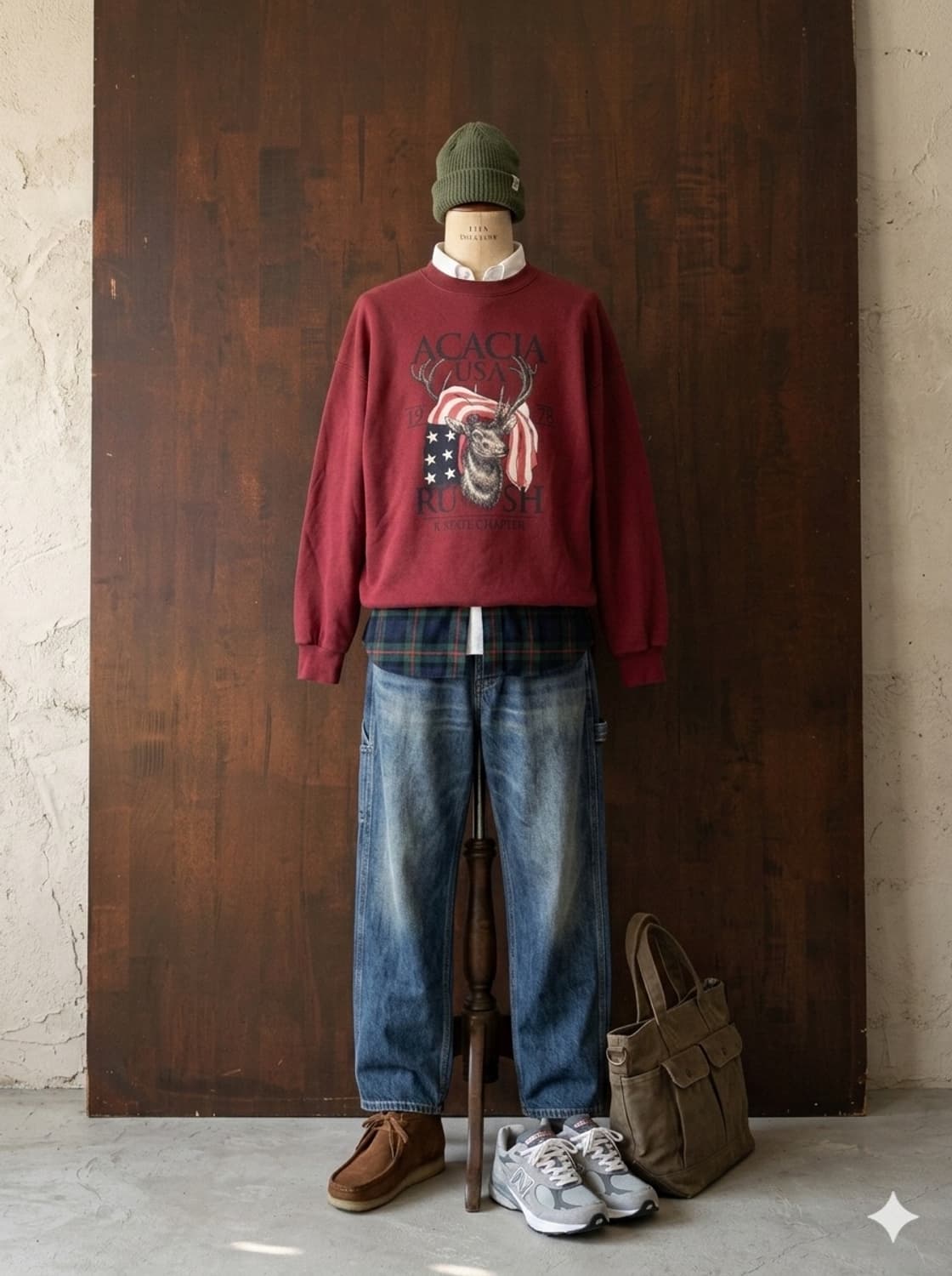 아카시아 러쉬 오버핏 맨투맨  상품이미지2