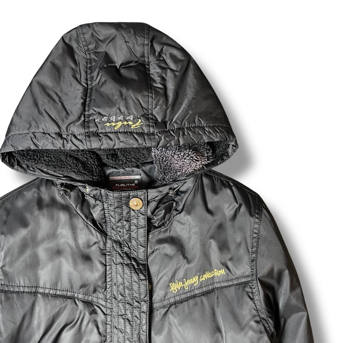 FUBU 금장 로고 블랙 푸퍼 자켓 S 상품이미지3