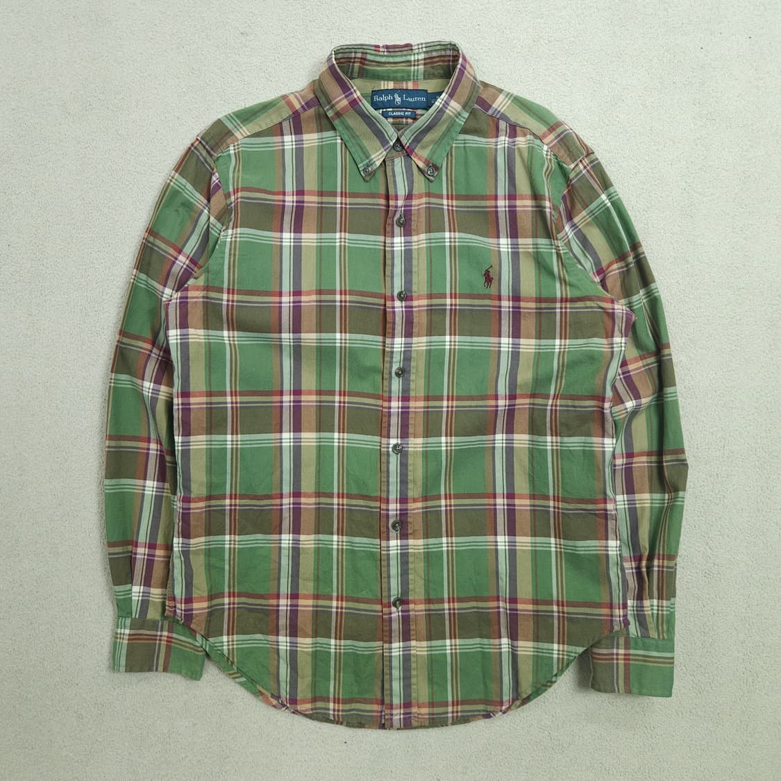 폴로 랄프 로렌 체크 셔츠 M 클래식핏 상품이미지1