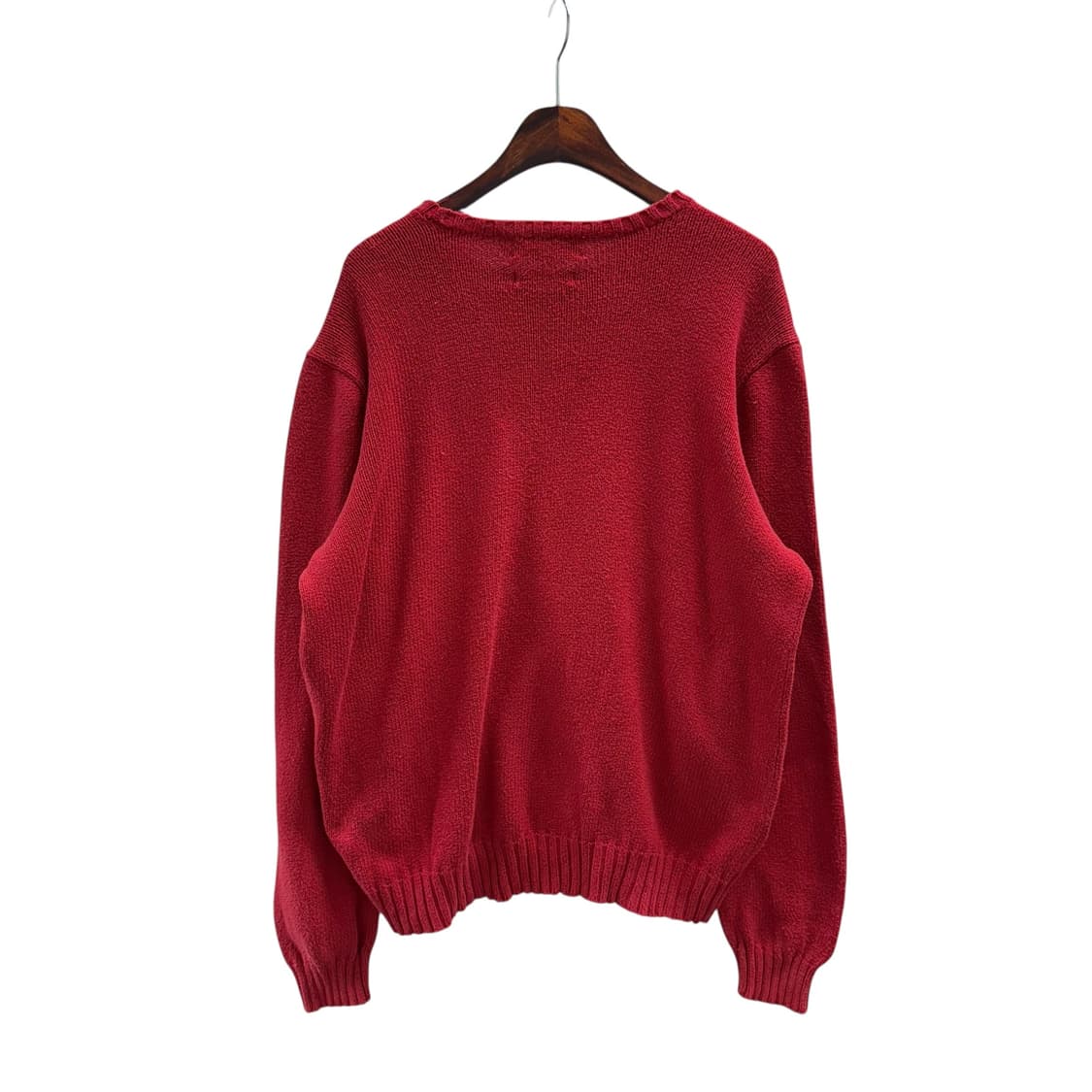 [L] 폴로 랄프로렌 레드 코튼 니트 상품이미지4